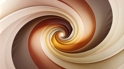 Fototapeta premium Dynamic, swirling shapes in vibrant shades of yellow, orange, and green create a sense of movement and energy. 