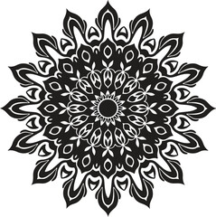 simple mandala design vector illustration
