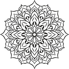 simple mandala design vector illustration