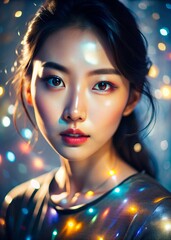 portrait of a young Asian girl