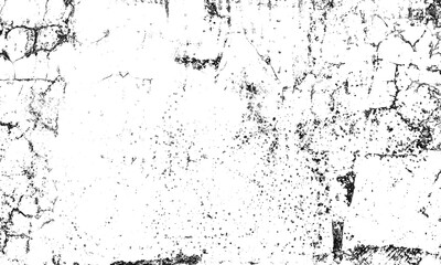 Abstract Black and White Illustration Texture. Grunge Vintage Surface with Dirty Pattern in Cracks, Spots, Dots. Abstract Monochrome Background