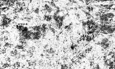 Abstract Black and White Illustration Texture. Grunge Vintage Surface with Dirty Pattern in Cracks, Spots, Dots. Abstract Monochrome Background