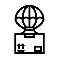 dropshipping line icon vector. dropshipping sign. isolated contour symbol black illustration