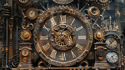 Obraz premium Describe a unique or unusual clock you have encountered.