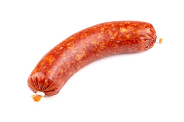 Bratwurst - leckere Würstchen auf weißem Grund