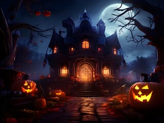 Halloween Festival Inside a Jack-o'-Lantern