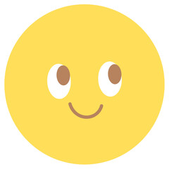 Illustration of happy smiling face png for cartoon character, comic, mascot, plush toy, cute patches, shirt print, souvenir shop, kids, children, sticker, happy emoji, expression, emoticon, kid doll