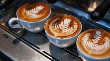 Discuss the art of latte art and its popularity in coffee culture.