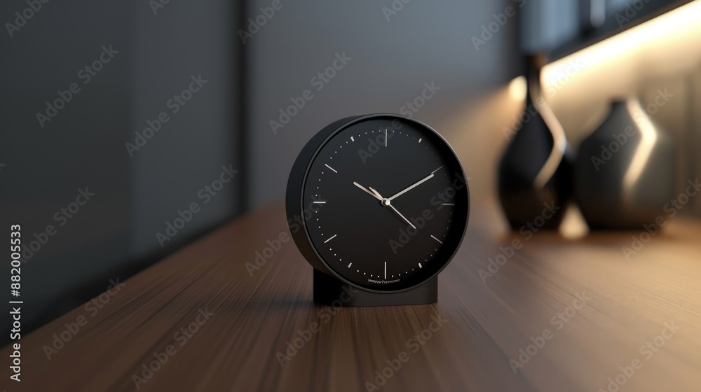 Poster discuss the features that make a clock user-friendly and functional.
