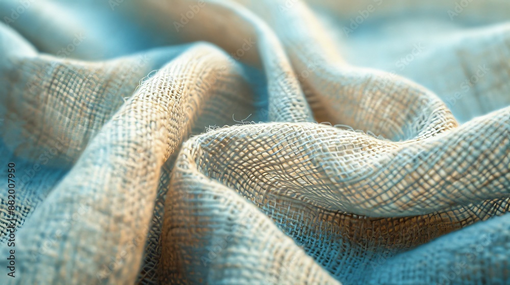 Poster discuss the versatility of a fabric texture background in various projects.