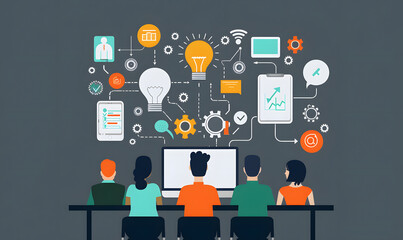 business and idea thinking concept.