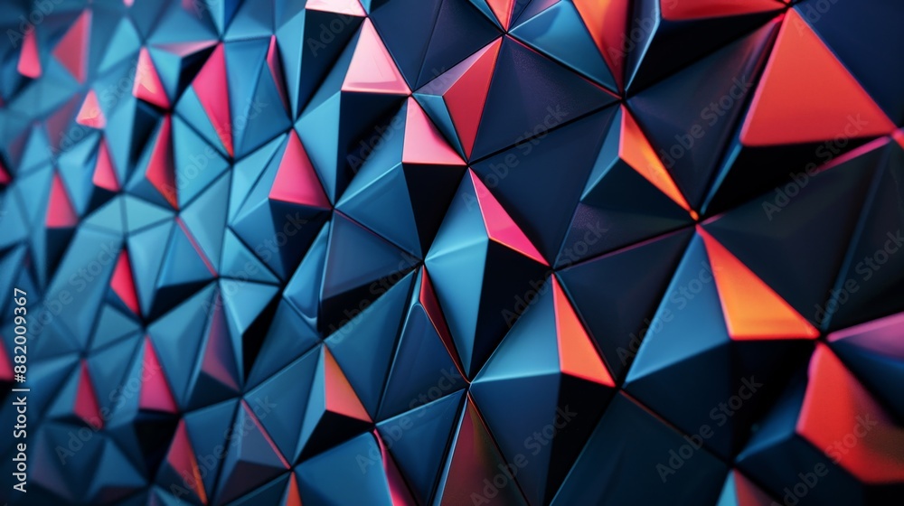 Poster explain the dynamic energy a geometric pattern texture can bring.