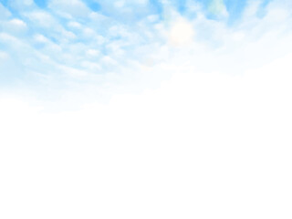 Beautiful Autumn Sunny Blue Sky With Scaly Clouds Autumn Image Frame Simple Backgrounds Web graphics