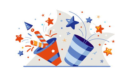 illustration of fireworks