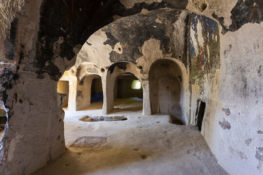 Keslik Cave Monastery in Soganli, Cappadocia