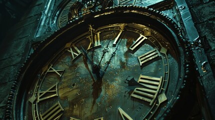 Fototapeta premium Write about the role of clocks in literature and film.