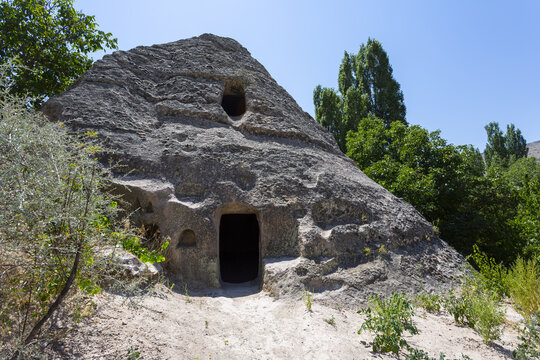 Keslik Cave Monastery in Soganli, Cappadocia