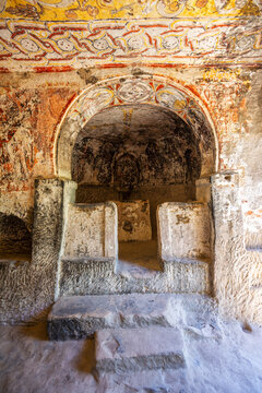 Keslik Cave Monastery in Soganli, Cappadocia