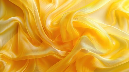Obraz premium Yellow Silk Fabric Background