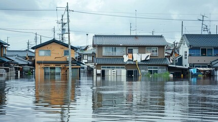 Rising sea levels threatening coastal areas, showing the consequences of climate change