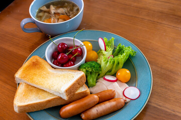 バランスの取れた朝食