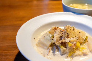 ポテトグラタンとスープ