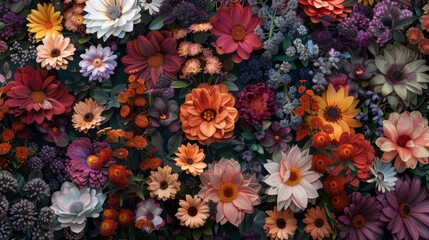 A Tapestry of Blooms: A Vibrant Floral Display