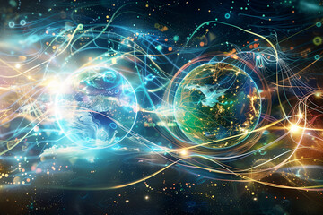 parallel universe, multiverse, digital, portal, virtual world, sf, information, energy, magnetic field, dimensional, space, dimensional movement,