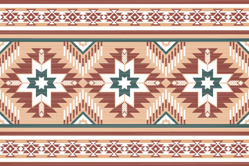 native american pattern traditional geometric tribal design The diamond and cross pattern is intricately repeated in warm earth tones. Suitable for textiles, backgrounds and home decorations, carpets,