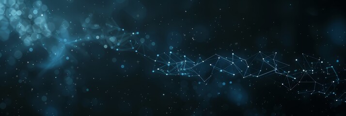 Connecting dots. Sci fi polygonal background. Triangulation structure. 3d rendering.