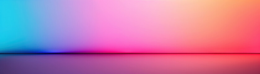 Fototapeta premium Vibrant gradient backdrop with blue, pink, and orange hues blending ly creating a modern and colorful abstract background perfect for design projects.
