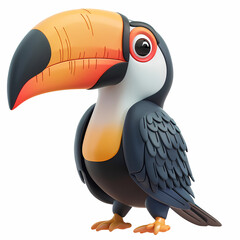 Fototapeta premium 3D toucan vector image,very artistic fashion