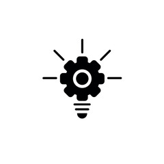 gear-shaped light bulb icon for web.eps