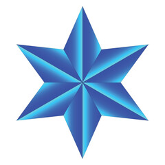colorful star shape with gradient color