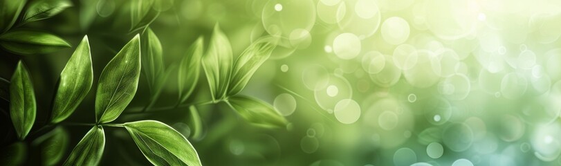 Obraz premium Closeup of Lush Green Leaves in Sunlight