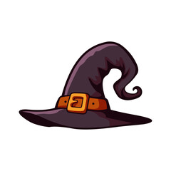 witch hat cartoon magic vector illustration template design