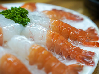 fresh red-banded lobster