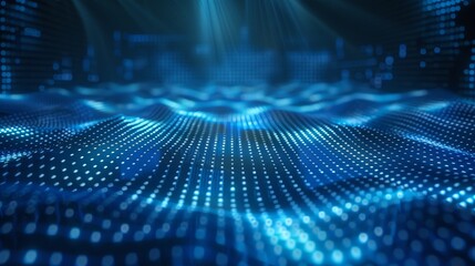 Abstract Digital Data Plexus Technology Background/ 4K animation of a network digital data plexus shape with low polygons lines and dots...