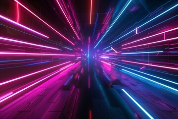 Fototapeta premium The background is a dynamic abstract cybersport scene suitable for advertising, technology, showcases, banners, games, sports, cosmetics, business, and metaverses.