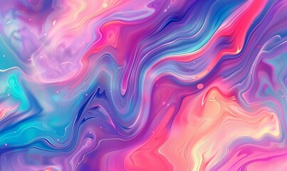 Obraz premium Rainbow abstract vibrant liquid background texture
