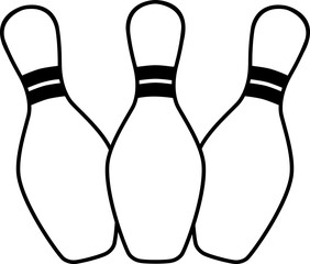 Fototapeta premium Bowling Pins Graphic