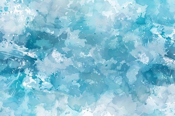 Fototapeta premium This abstract watercolor background features a blue watercolor background and a cloudy watercolor texture.