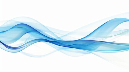Fototapeta premium Ai generated background with blue abstract waves.