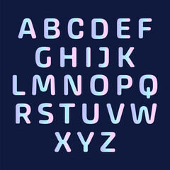 Vector font with vibrant color, Abstract modern urban alphabet fonts. Typography sport, technology, fashion, digital, future creative logo vector font. vector illustration

