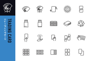 カードのシンプルな線画アイコン