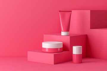 cosmetic product mock up, blank for graphic design, template for advertising