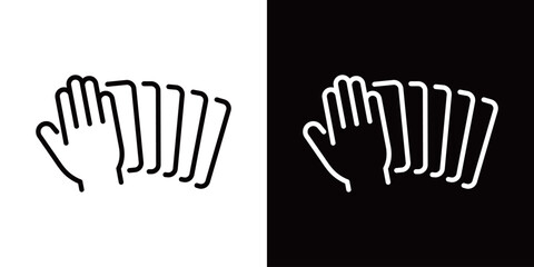 カードのシンプルな線画アイコン