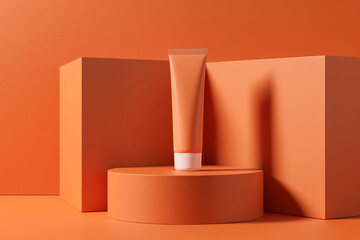 cosmetic product mock up, blank for graphic design, template for advertising