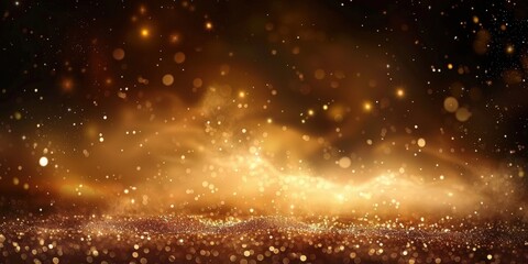 Obraz premium Sparkling Golden Abstract Background