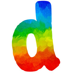 ABC colorful english letters